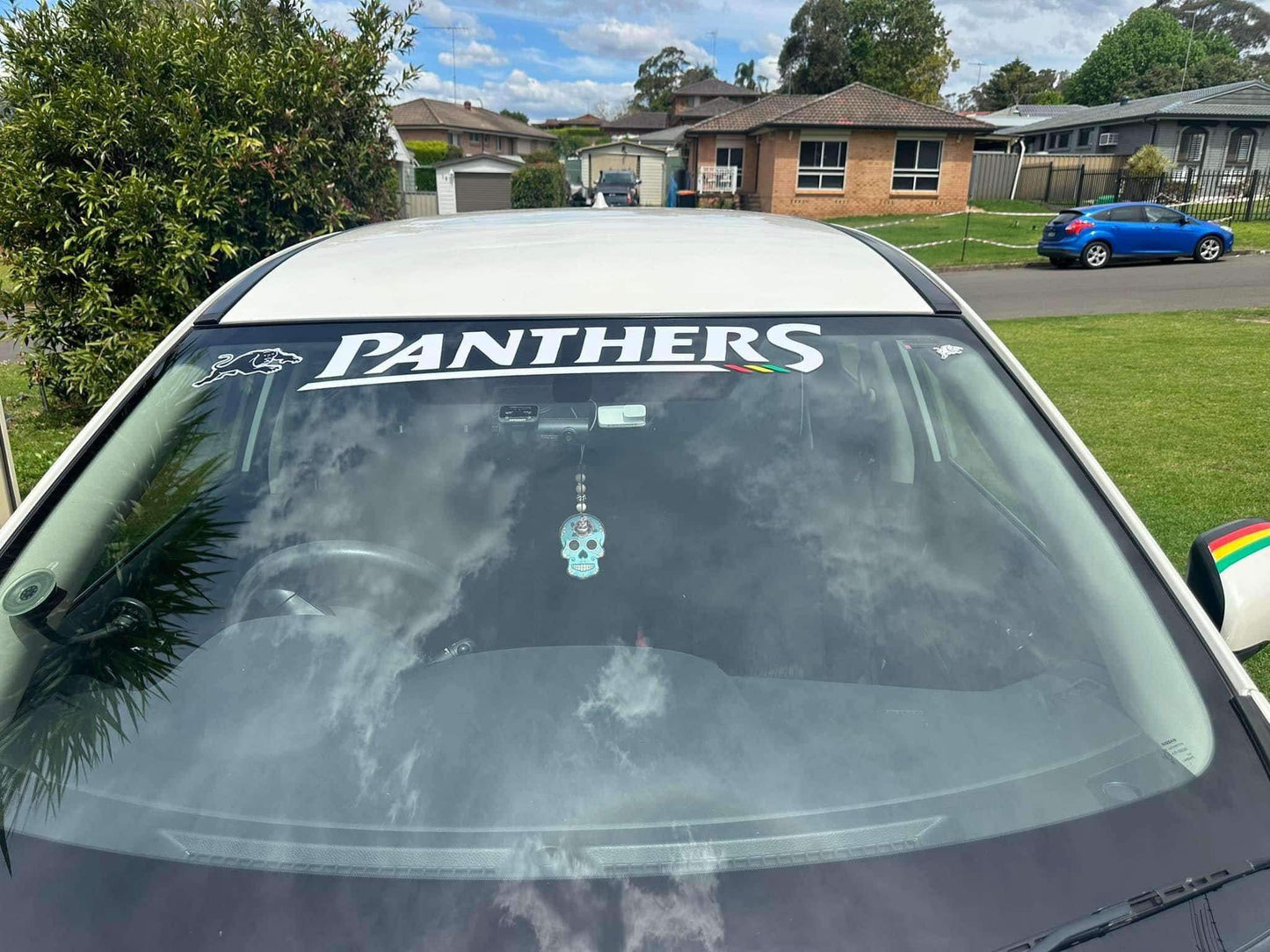 Team car windscreen stickers